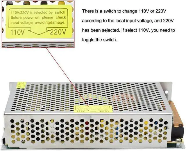 Alt view image 3 of 7 - Hailimayo 18V 10A Switching Power Supply, 180W Corded Electric Transformer, Industrial Automation, Electronic Equipment, Communications, CE, RoHS