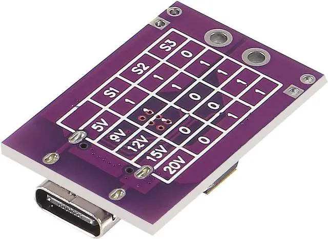Alt view image 6 of 7 - DWEII 10-Pack Type-C QC AFC PD2.0 PD3.0 to DC Spoof Scam Fast Charge Trigger Polling Detector USB-PD Notebook Power Supply Change Board Module