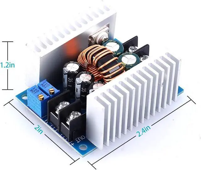 Alt view image 6 of 7 - 20A Power Supply Module DC-DC 6V-40V to 1.2V-35V Step Down Buck Converter Adjustable Buck Adapter CVCC Constant Voltage Constant Current Converter LED Driver