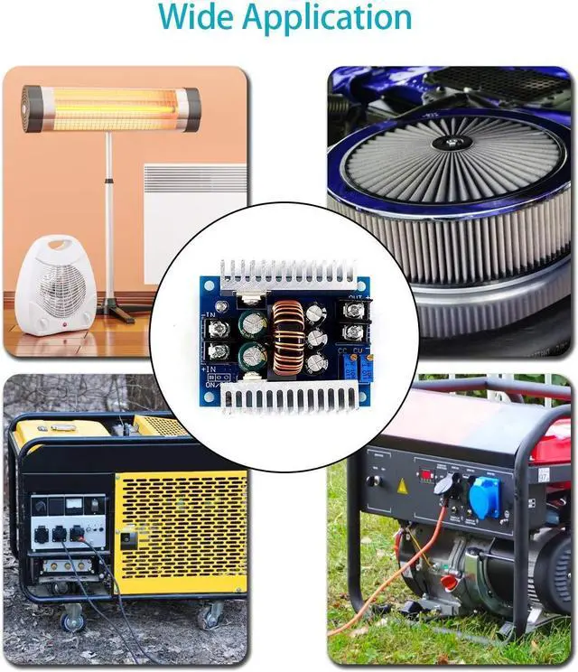 Alt view image 7 of 7 - 20A Power Supply Module DC-DC 6V-40V to 1.2V-35V Step Down Buck Converter Adjustable Buck Adapter CVCC Constant Voltage Constant Current Converter LED Driver
