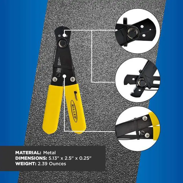 Alt view image 3 of 7 - Miller 101-S Adjustable Wire Stripper for Working Technicians, Electricians, and Installers, Grounded