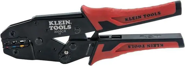 Alt view image 6 of 7 - Klein Tools 80013 Wire Stripper / Ratcheting Crimper, Electrical Crimping Tool Kit with Automatic Wire Stripper and Ratcheting Insulated Terminal Crimper, 2-Piece