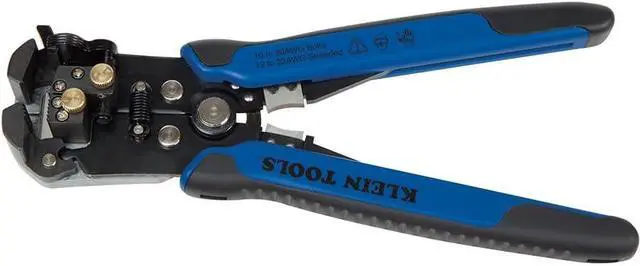 Alt view image 7 of 7 - Klein Tools 80013 Wire Stripper / Ratcheting Crimper, Electrical Crimping Tool Kit with Automatic Wire Stripper and Ratcheting Insulated Terminal Crimper, 2-Piece