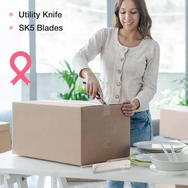 Alt view image 3 of 7 - WORKPRO Pink Tool Kit - Hand Tool Set with Easy Carrying Round Pouch - Durable, Long Lasting Chrome Finish Tools - Household Tool Kit Perfect for DIY, Home Maintenance - Pink Ribbon