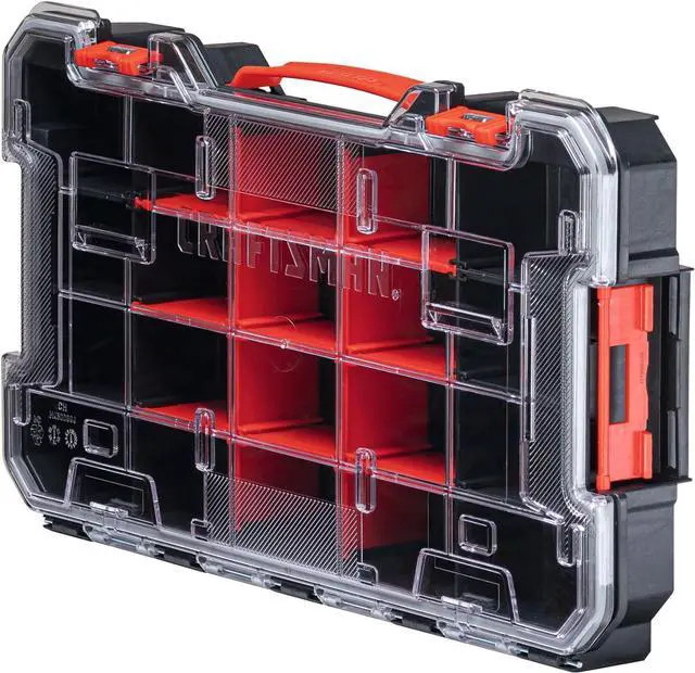 Main image of CRAFTSMAN VERSASTACK Storage Organizer, Small Parts Organizer, 20-Compartments, Lid Includes Secure Latch (CMST17828)