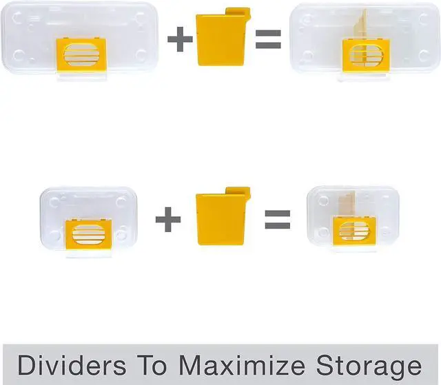 Alt view image 6 of 7 - Hardware Tackle Box storage with Patented Removable Compartment Organizer and Reversible Carrying Case for Screws, Nuts and Bolts, WVE9420