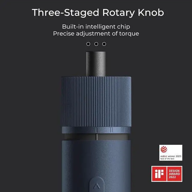 Alt view image 7 of 7 - HOTO Electric Screwdriver Kit, 3.6V Cordless Screwdriver Set, Upgraded Capacity, Magnetic Case Lid, Mechanical Knob, 25 S2-steel Bits, 1500 mAh 800 Times, Manual & Electric, USB-C Charging, LED Light
