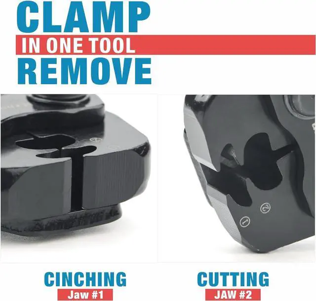 Alt view image 5 of 7 - iCrimp ICP-PC02 PEX Clamp Tool for Pinching and Removing Stainless Steel PEX Clamp Rings, 3/8", 1/2", 3/4", 5/8" and 1", PEX Clamp Removal Tool