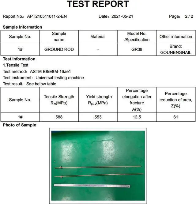Alt view image 6 of 7 - Ground Rod 3/8''x4', Grounding Stake, Bonded Electrical Fence Grounding Bar for Signal Lightning Strike Electrode Earthing