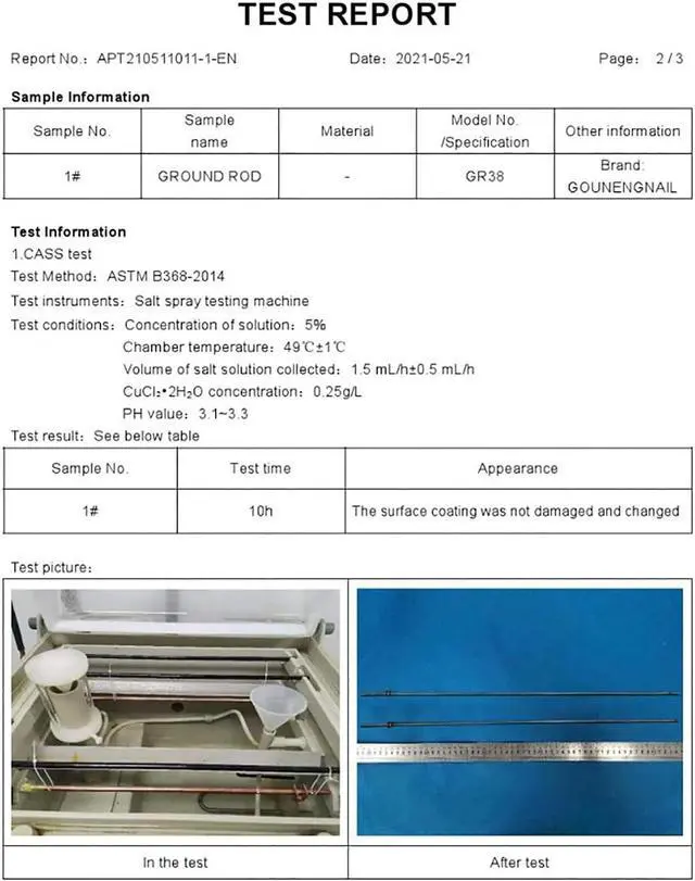 Alt view image 7 of 7 - Ground Rod 3/8''x4', Grounding Stake, Bonded Electrical Fence Grounding Bar for Signal Lightning Strike Electrode Earthing