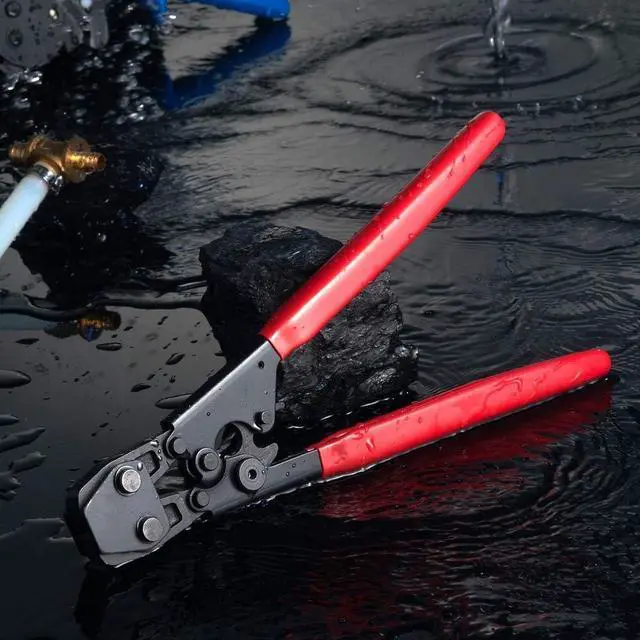 Alt view image 6 of 7 - IWISS PEX Cinch Clamp Crimping Tool for Stainless Steel Clamps from 3/8-inch to 1-inch with Calibration Gauge 20pcs 1/2-inch and 10 pcs 3/4-inch Clamps Suit ASTM F2098 Standards