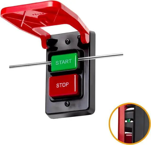 Alt view image 4 of 7 - POWERTEC 120V/230V Dual Voltage Paddle Switch w/Screws, 28 Amps, Knee Paddle for Power Tools for Gang Box Installation, Fits Table Saw, Router Table, Drill Press, Bench Saw, Bandsaw (71651)