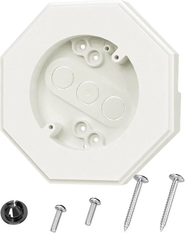 Main image of Siding Mounting Block, Siding Mounting Kit with Built-in Electrical Box, Vertical Lamps Mounting Plate Siding Light Blocks for 1/2 inch Lap Siding, White