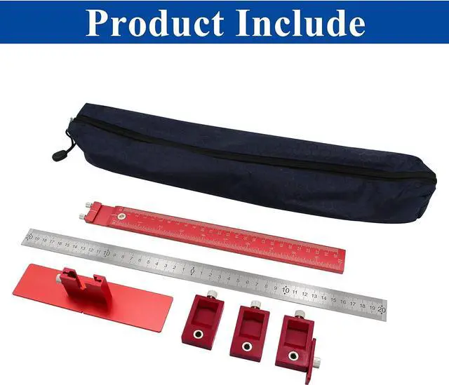 Alt view image 4 of 7 - Cabinet Hardware Jig Tool Both Inch and Metric for Handles and Knobs Drawer Guide Jig on Doors and Drawer Fronts, Fastest and Most Accurate Knob & Pull Jig Improve for inch Scale