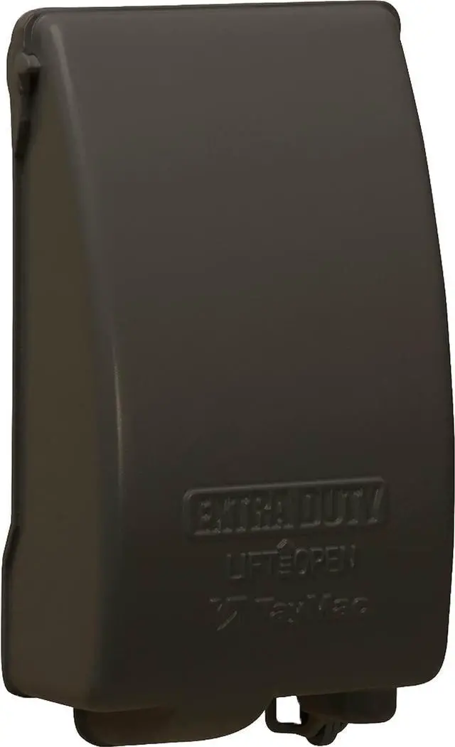 Main image of TayMac MX4280Z EXTRA DUTY Bronze 1-Gang Expandable Weatherproof In-use 3-1/4-in. Electrical Outlet Cover for Home Improvement, Outdoor Outlet Cover for Electrical Box, UFAST Configuration