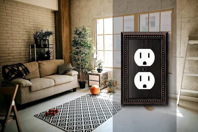Alt view image 4 of 7 - Sunken Pearls Heavy Duty Decorative Wall Plate Switch Plate Outlet Cover (Single Duplex, 3 Pack, Aged Bronze)