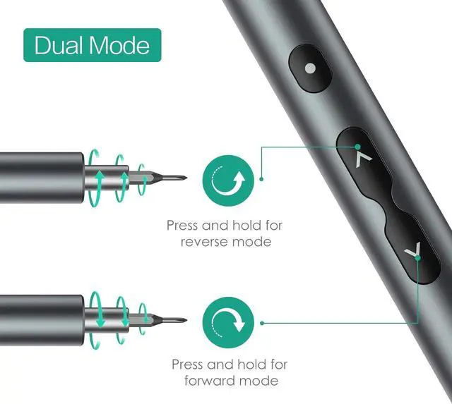 Alt view image 5 of 7 - ORIA Electric Screwdriver, (New Version) 28 in 1 Mini Electric Screwdriver Set, Rechargeable Repair Tools Kit, Precision Screwdriver with Type-C Charging, for Smartphones,Toys, PC