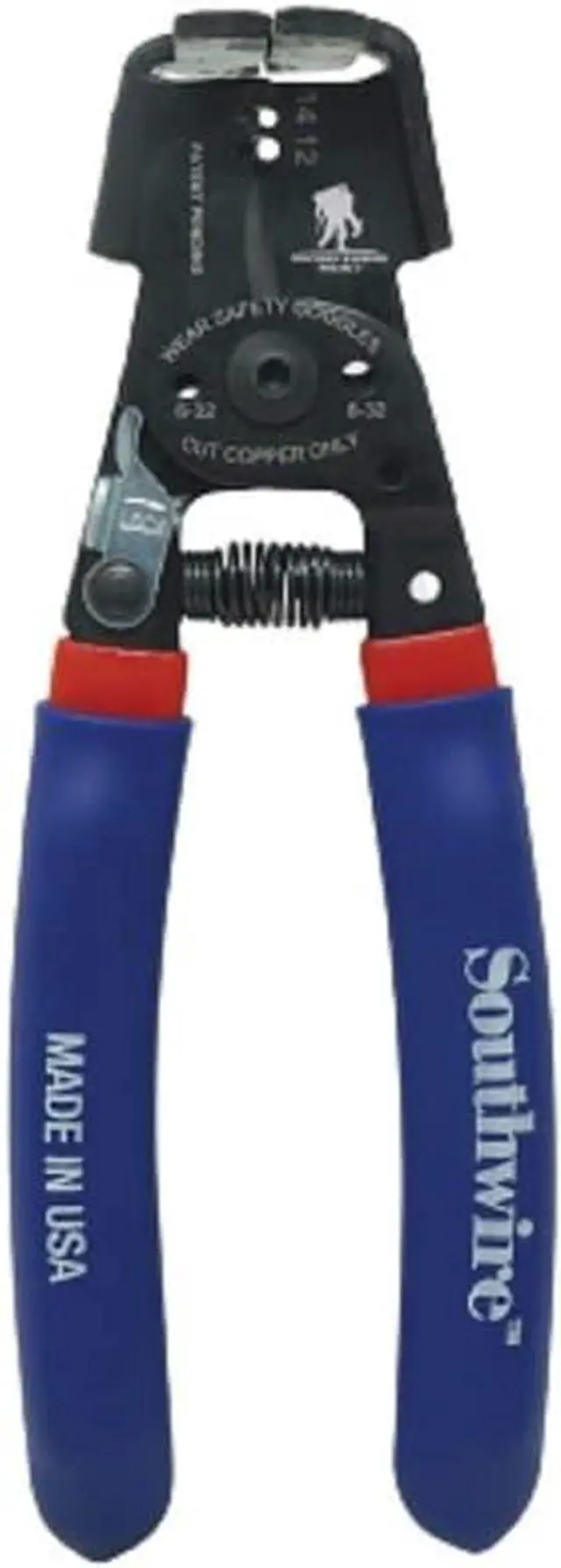 Main image of Southwire - 65172140 SNM1214HH-US ROMEX BOXJaw Wire Stripper, Dual Wire Cutter Strips both 12/2 & 14/2 Romex NMB JACKETS and 12 and 14 AWG Solid Wire