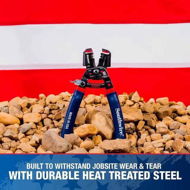 Alt view image 6 of 7 - Southwire - 65172140 SNM1214HH-US ROMEX BOXJaw Wire Stripper, Dual Wire Cutter Strips both 12/2 & 14/2 Romex NMB JACKETS and 12 and 14 AWG Solid Wire