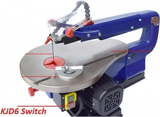 Alt view image 7 of 7 - Waterproof Electromagnetic Push Button Switches Start Stop On Off Magnetic Pushbutton Switch for Wood Working Machinery Cutter Table Saw Grinder Drill Slicer AC 110V 6A KJD6 6F/2,Yellow