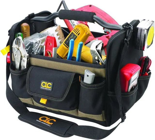 Alt view image 4 of 4 - CLC Custom Leathercraft 1578 Open Top Soft Sided Tool Box, 14 in., 31 Pocket