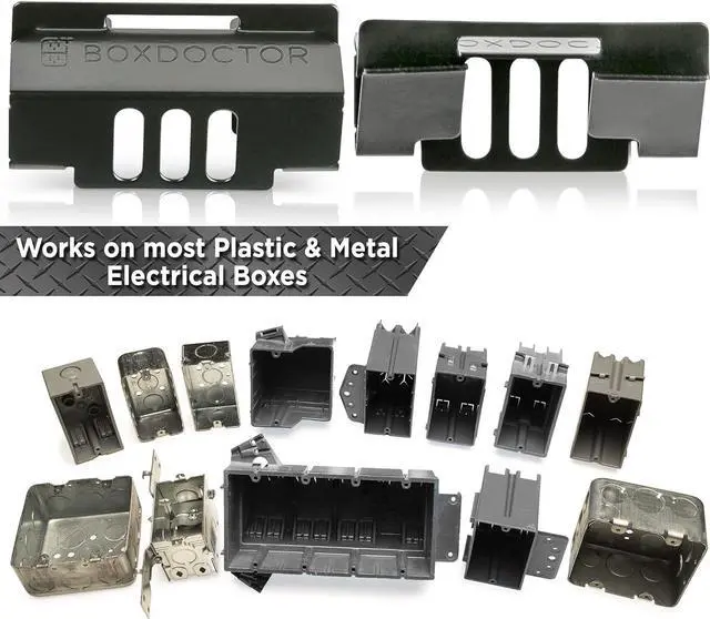Alt view image 5 of 7 - Repair Clips - Fix Loose Outlets and Switches - Electrical Wall Box Repair Clips - 10 Pack