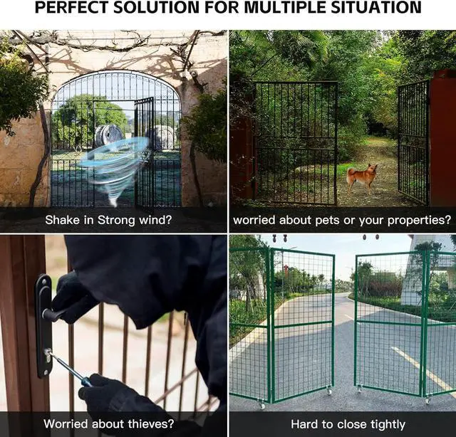 Alt view image 4 of 7 - JUJAING DS-02 Universal Automatic Electric Gate Lock for 12-24V AC/DC Swing Gate Opener Electromagnetic Gate Lock for Gate Operator System Device Safe Security Outdoor Magnetic Closer Gate Lock