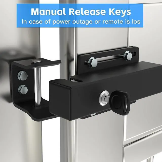 Alt view image 6 of 7 - JUJAING DS-02 Universal Automatic Electric Gate Lock for 12-24V AC/DC Swing Gate Opener Electromagnetic Gate Lock for Gate Operator System Device Safe Security Outdoor Magnetic Closer Gate Lock