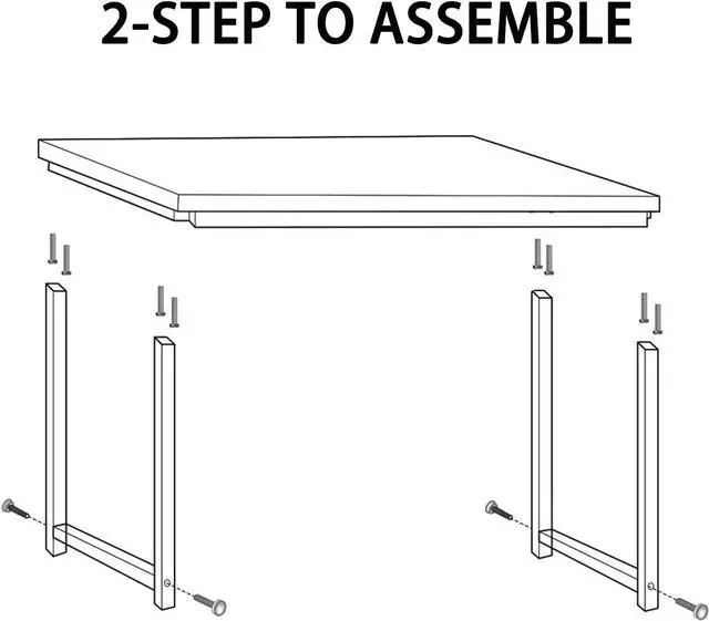 Alt view image 6 of 7 - NSdirectModern Computer Desk 63 inch Large Office Desk Writing Study Table for Home Office Desk Workstation Wide Metal Sturdy Frame Thicker Steel Legs, Black.