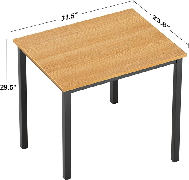 Alt view image 3 of 7 - Need Small Computer Desk for Home Office 31.5 Inch Gaming Desk Teak