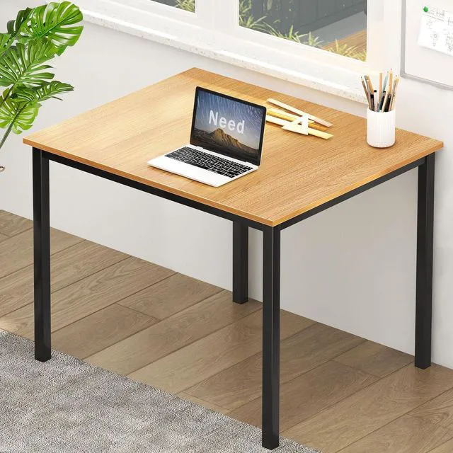 Alt view image 4 of 7 - Need Small Computer Desk for Home Office 31.5 Inch Gaming Desk Teak
