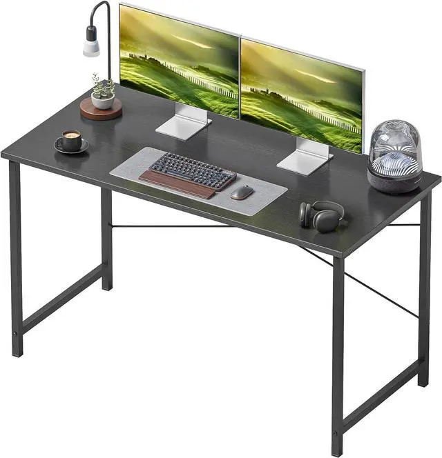 Main image of Cubiker Computer Desk, 47 inch Home Office Desk, Modern Simple Style PC Table for Home, Office, Black