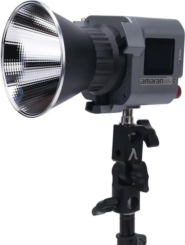 Alt view image 2 of 7 - Amaran COB 60X S LED Video Light Bowens Mount,33,300 lux @1m Bi-Color 2700-6500k Photography Studio Lighting,AC/DC Power Support with App Control for Studio Live Streaming Video Shooting