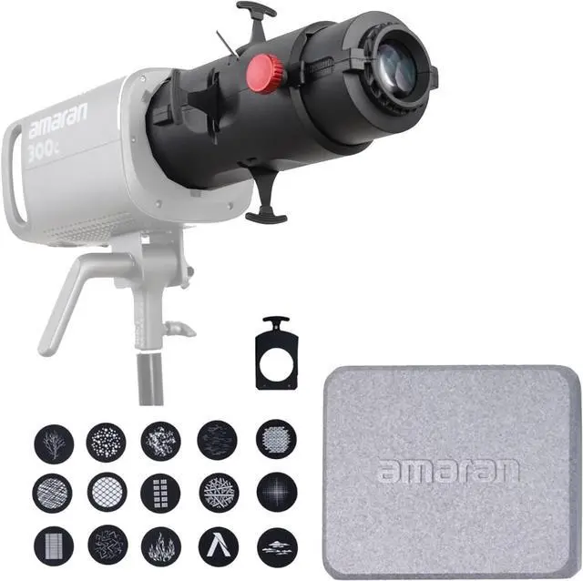 Main image of Aputure Amaran Spotlight SE 36° Lens Kit for Amaran Halo 300X 200X 100X | Projection Lens Modifier for Amaran 300C 150C and Other Power not Exceeding 300W Bowens Mount Lights