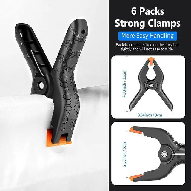 Alt view image 7 of 7 - NEEWER Photography Lighting kit with Backdrops, 8.5x10ft Backdrop Stands, UL Certified 5700K 800W Equivalent 24W LED Umbrella Softbox Continuous Lighting, Photo Studio Equipment for Photo Video Shoot