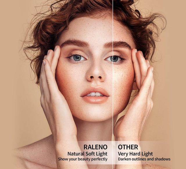 Alt view image 3 of 7 - RALENO® Softbox Lighting Kit, 2 x 16'' x 16'' Photography Studio Equipments with 50W / 5500K / 90 CRI LED Bulbs, Continuous Lighting System for Video Recording and Photography Shooting