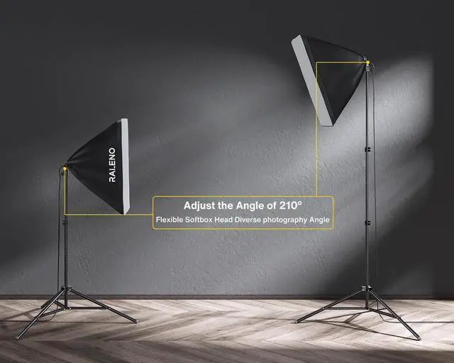 Alt view image 3 of 7 - Photography Lighting Kit, 8.5 x 10 ft Backdrop Stands with Green Screen, Softbox and Umbrella with 5500 K, 97CRI, LED Bulbs, 3 Color Backdrops for Photo Studio Equipment, Portrait Product Shoot