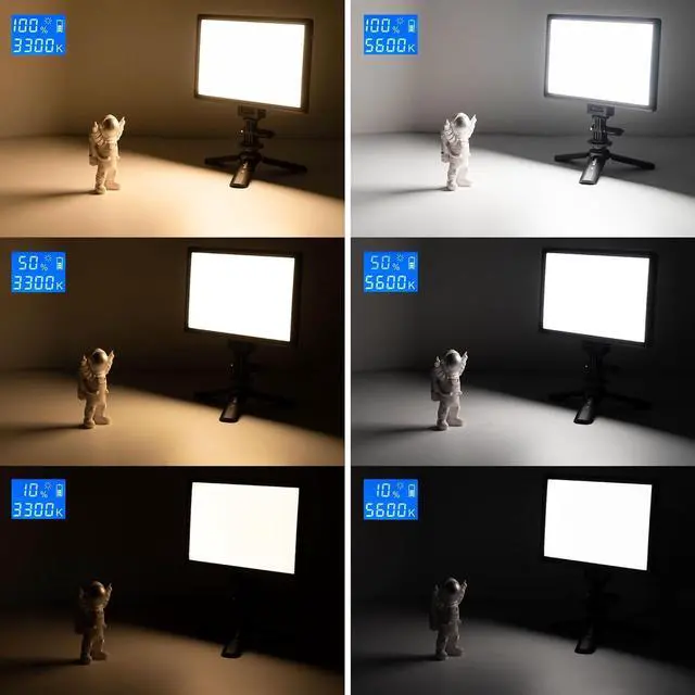 Alt view image 5 of 7 - VILTROX 15W LED Video Light Panel, 3300K-5600K On Camera Light, Super Thin Key Light Panel with NP-F550, Led Photography Lighting CRI95+ for Studio Photography Video Recording Live Streaming L116T