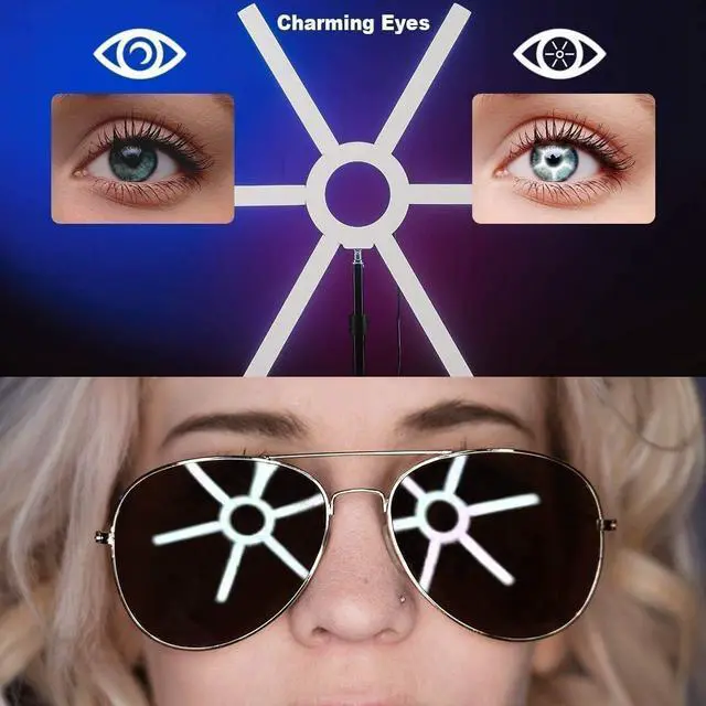 Alt view image 5 of 7 - Great Video Maker 600S LED Ring Light, 90W Dimmable Led Video Light Kit with Detachable Light Bars, Photography Lighting Led Video Lighting Kit for Live Broadcast, YouTube, CRI 97+ 3200K-5600K