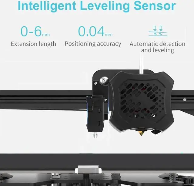 Alt view image 2 of 6 - Creality CR Touch Auto Leveling Kit, 3D Printer Bed Auto Leveling Sensor Kit for Ender 3/ Ender 3 Pro/Ender 3 V2/ Ender 3 Max/Ender 5/ and CR 10 with 32 Bit V4.2.2/V4.2.7 Mainboard