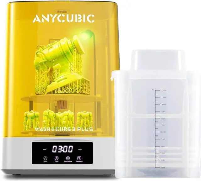 Main image of ANYCUBIC Wash and Cure 3 Plus Station, Size-Upgrade Wash Cure Machine with Gooseneck Lights, Dual-Layer Design and IPA Saving, for Anycubic Photon Mono M5 Saturn LCD/SLA/DLP 3D Printer