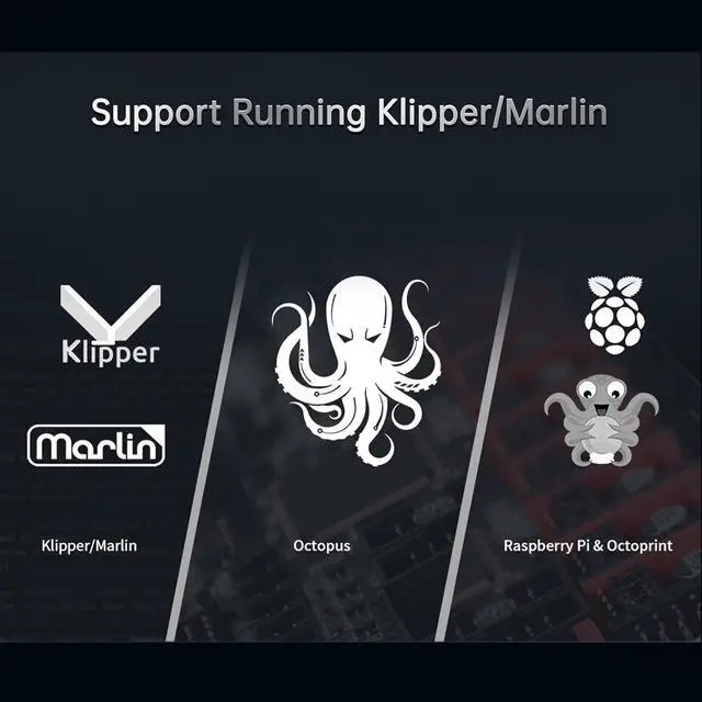 Alt view image 6 of 6 - BIGTREETECH Direct Octopus V1.1 Control Board 32Bit Silent Motherboard Support 8 Axis TMC2209 Stepper Motor Driver Compatible btt pi v1.2 to Running Klipper/Marlin for Voron 2.4 CoreXY 3D Printer