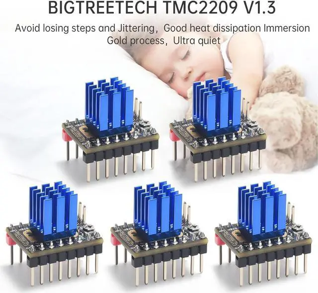 Alt view image 6 of 7 - BIGTREETECH SKR V1.4 Turbo Control Board+TFT35 V3.0.1 Touch Screen Display+5Pcs TMC2209 V1.3 Stepper Motor Driver Support Klipper Marlin for Ender 3/V2 CR10 Voron FDM 3D Printer DIY Motherboard