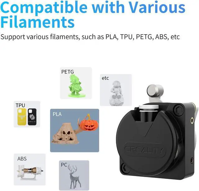 Alt view image 4 of 6 - Creality Official K1/K1C Direct Drive Extruder Kit 3.0, Without Stepper Motor, Dual Gear Feeding Extrusion Support 1.75mm Filament Compatible with 3D Printers Ender 3 V3, K1C, K1, K1 Max