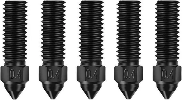 Main image of Official Creality K1 Nozzle Kits, 5PCS Ender 3 V3 KE 3D Printer Hardened Steel Nozzles 0.4mm, High-Speed Printing and High Flow Extruder Nozzles for Creality K1, K1 Max, CR-M4, CR-10 SE 3D Printers