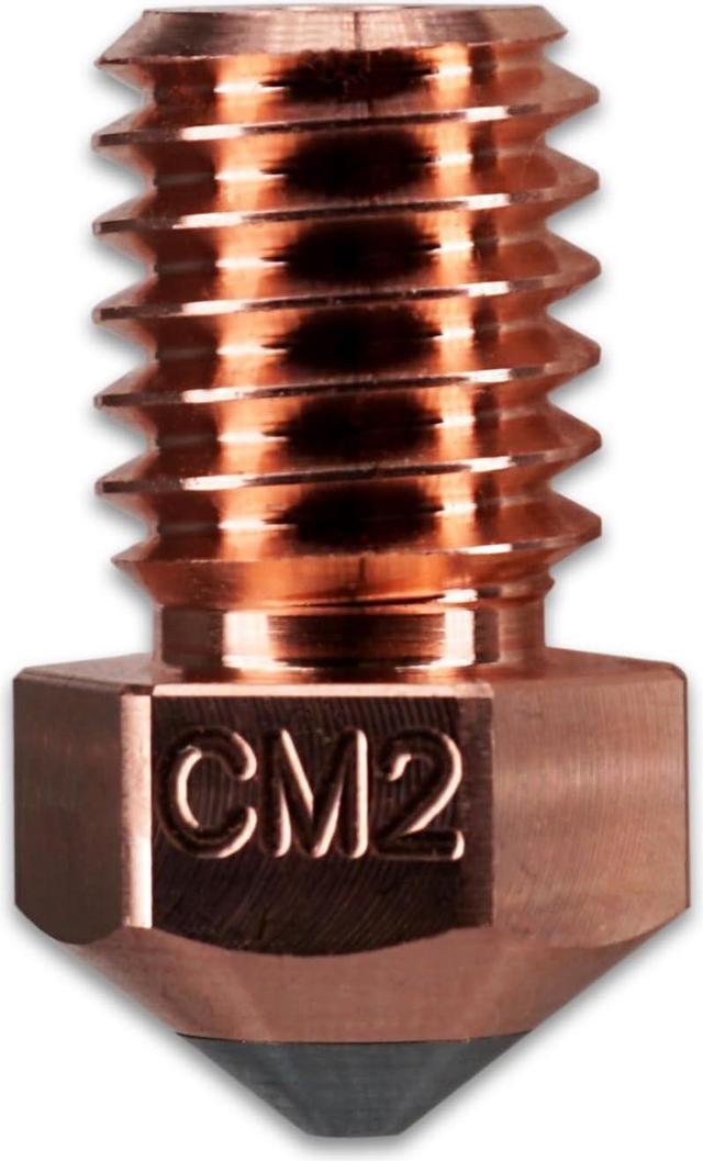 Alt view image 4 of 4 - Micro Swiss CM2 RepRap V5-V6 1.75 Nozzle for Prusa i3 MK2 / MK2S / MK3 / Mini - Copper Core - M2 Hardened Steel Tip - Superior Thermal Performance - Exceptional Wear Resistance (.4mm)