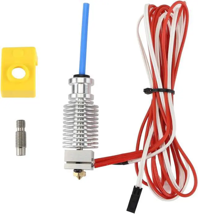 Main image of FYSETC Prus i3 Hotend MK3S+ J-Head Extruder Kit 24V 40W for 1.75mm Direct Filament Compatible with Prus i3 MK3/MK3S/MK3S+ and Other E3 V6 Remote Printhead Printer with Silicon Cover and 0.4mm Nozzle