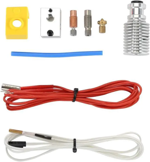 Alt view image 2 of 6 - FYSETC Prus i3 Hotend MK3S+ J-Head Extruder Kit 24V 40W for 1.75mm Direct Filament Compatible with Prus i3 MK3/MK3S/MK3S+ and Other E3 V6 Remote Printhead Printer with Silicon Cover and 0.4mm Nozzle