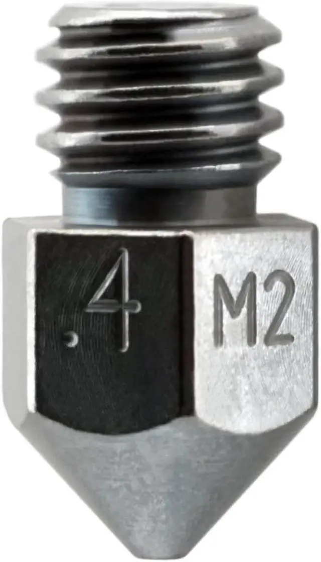 Main image of Microswiss MK8 Plated M2 Hardened High Speed Steel Nozzle (.4mm)