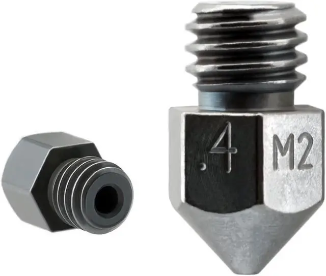 Alt view image 3 of 3 - Microswiss MK8 Plated M2 Hardened High Speed Steel Nozzle (.4mm)